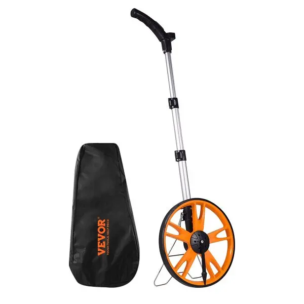 VEVOR Certified-Safe Measuring Wheel Feet and Inches,12.5 Wheel Diameter, CLLFZXXS125INSSGUV0