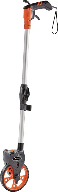 Keson RRT6 Measuring Wheel, 10,000 ft, 6 Wheel, ABS Wheel, ABS, Amber