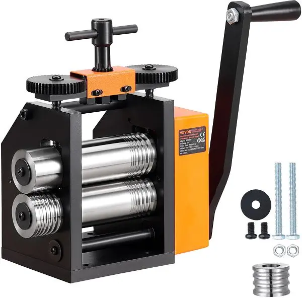 VEVOR Coiling Mill, 2.95"/75 mm Jewelry Rolling Mill Machine, SHYYPJ3H175MUUC1YV0