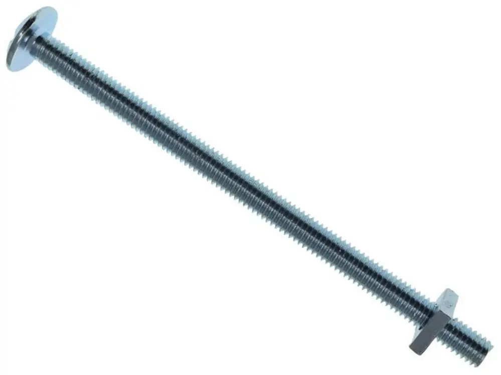 Metalmate Roofing Bolt & Nut Zp M6 X 100Mm (Box 25)