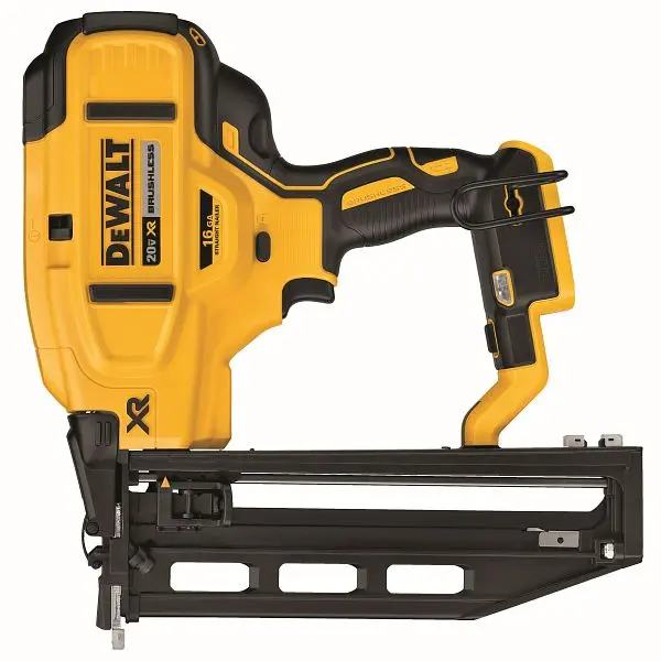 DeWalt 20V Max XR 16 GA Cordless Straight Finish Framing Nailer Kit, DCN662D1