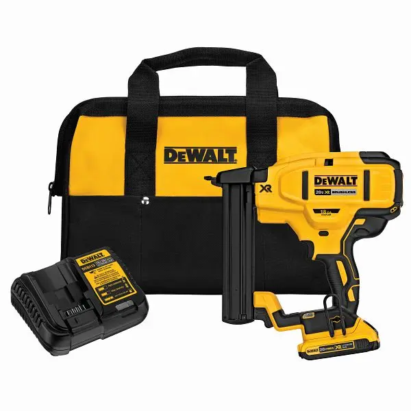 DeWalt Biodegradable 20V Max XR 18 Gauge Narrow Crown Stapler Kit, DCN681D1