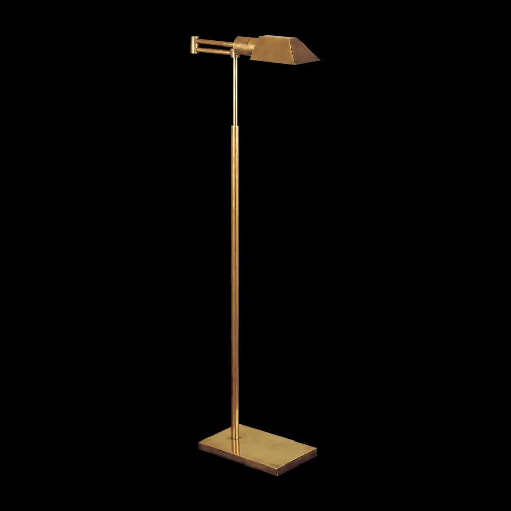 Wall Mount Studio Swing Arm Floor Lamp - Antique Warm alloy
