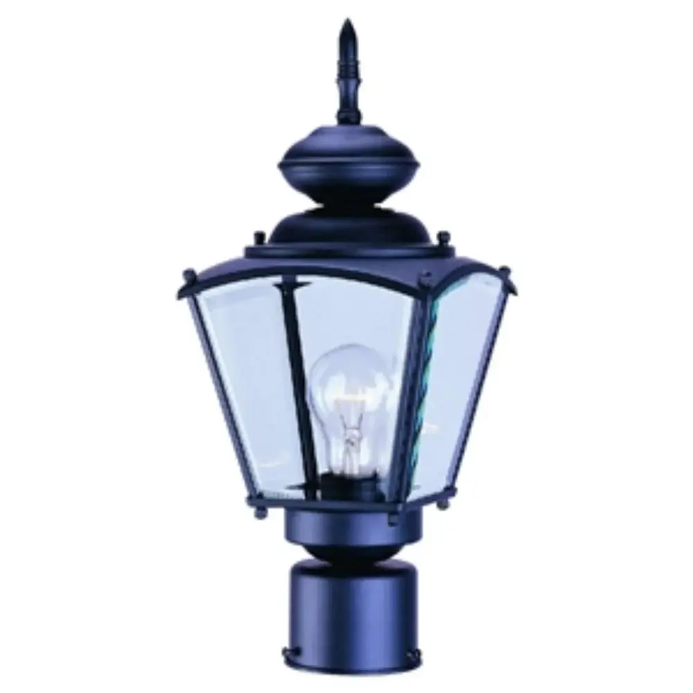 BLK POST COACH LANTERN Security Lighting