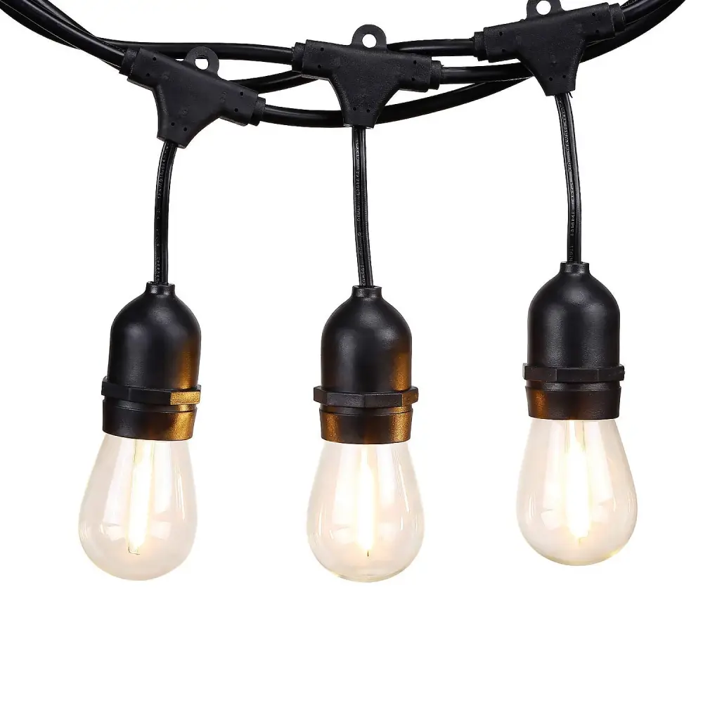 Pennsylvania 50'' Outdoor 16-Bulb String Airy 15xE26 Sockets Festivals