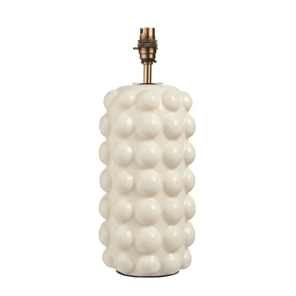 Bubble Table Lamp - Alabaster Crackle Glaze