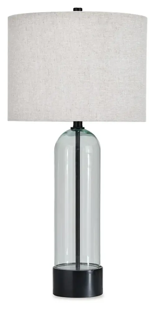 Kerrbrook - Glass Table Lamp - Lucid / Black