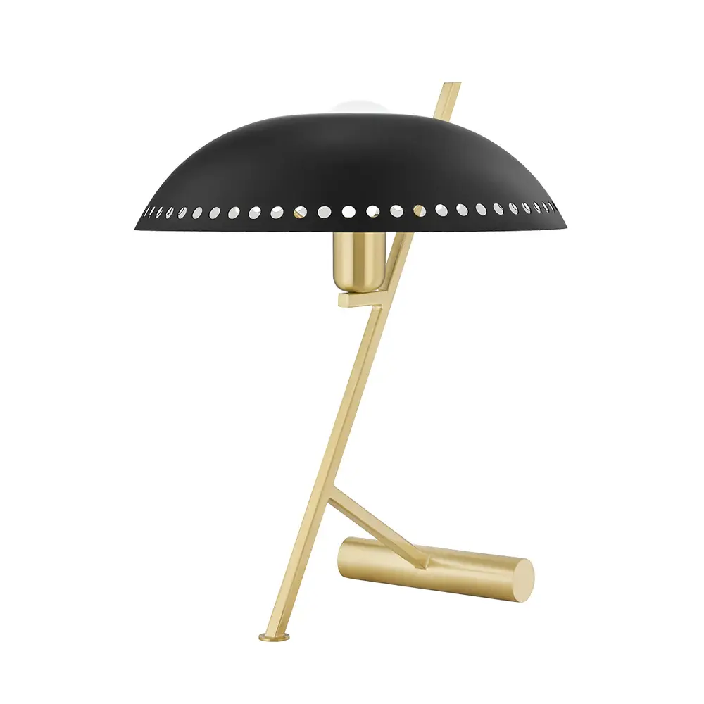 Landis Table Lamp - Aged Brass & Onyx