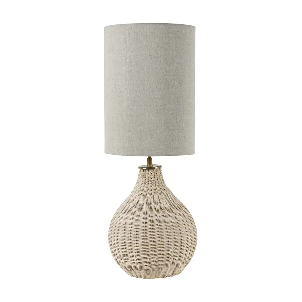 Large Natural Rattan Lamp