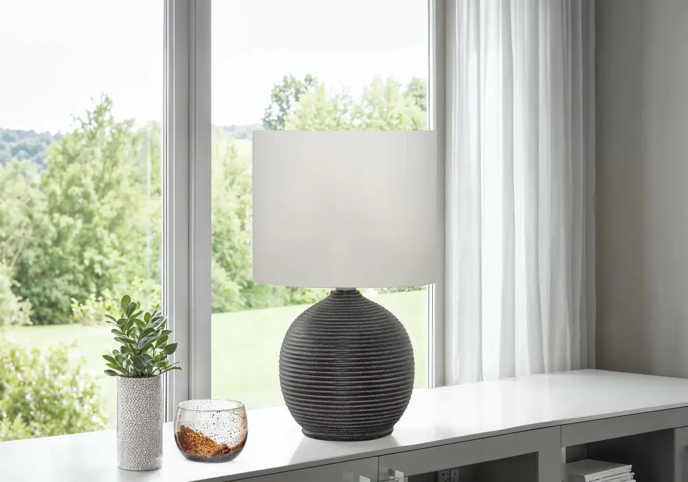 Lighting, Resin, Contemporary - Jet-black