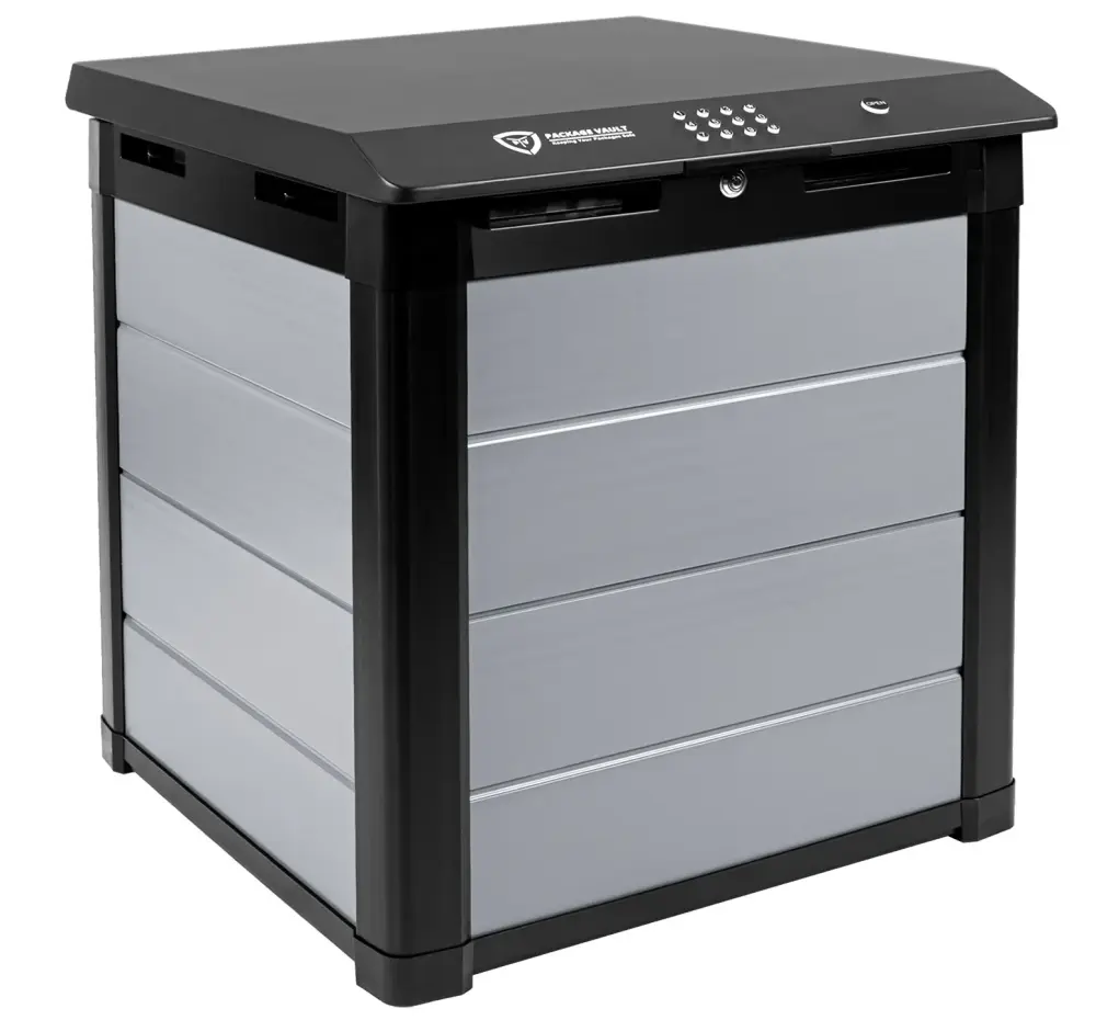 Large Capacity Package Vault- Robust Delivery Storage Smart Wireless pairing Lock, mobile phone App ready access control (...