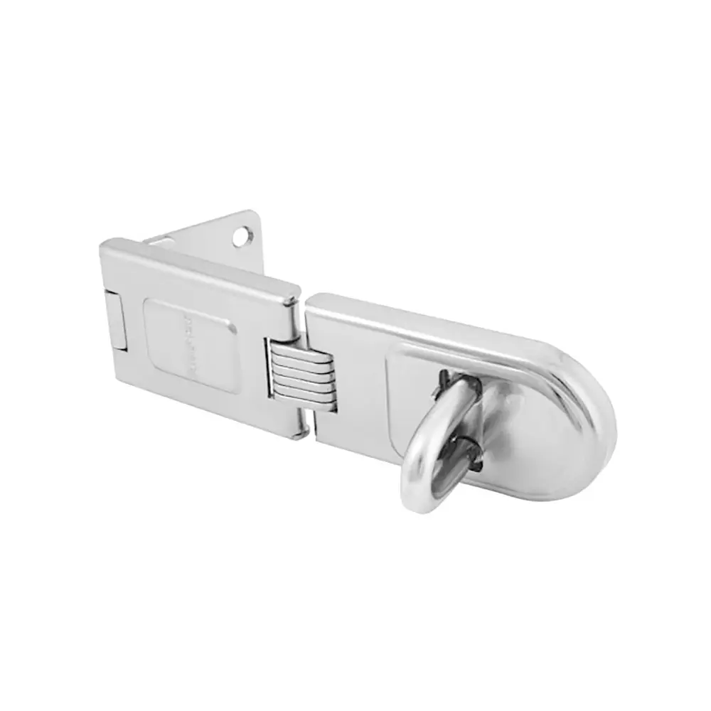 Zinc Plated Hardened Steel Single Hinge Hasp, 6-1/4'' Long