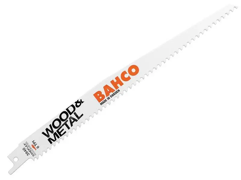 Bahco Wood & Alloy Bi-Metal Reciprocating Blade 228Mm 6 Tpi (Pack 5)