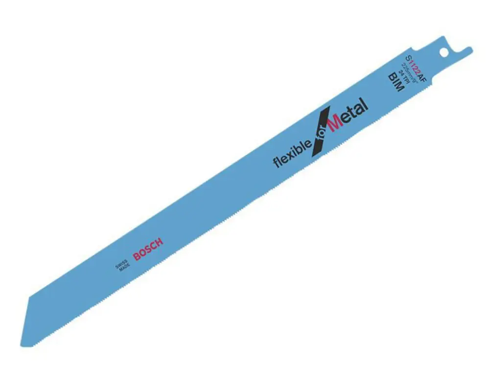 Bosch Powertool Accessories S 1122 Af Supple Metal Reciprocating Saw Blade 225Mm 24 Tpi (Pack 5)