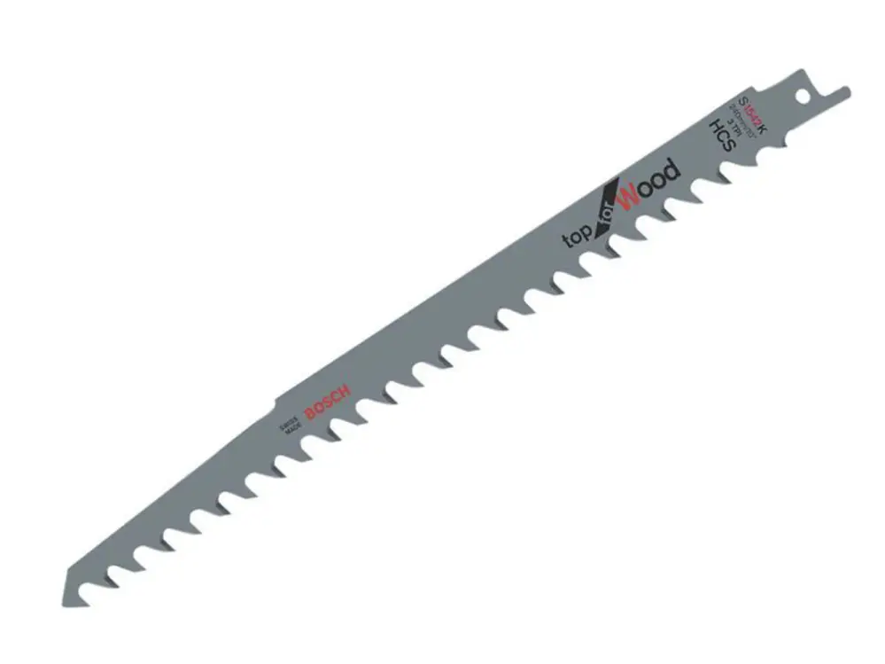 Bosch Powertool Accessories S 1542 K Top Wood Reciprocating Saw Blade 240Mm 3 Tpi (Pack 5)
