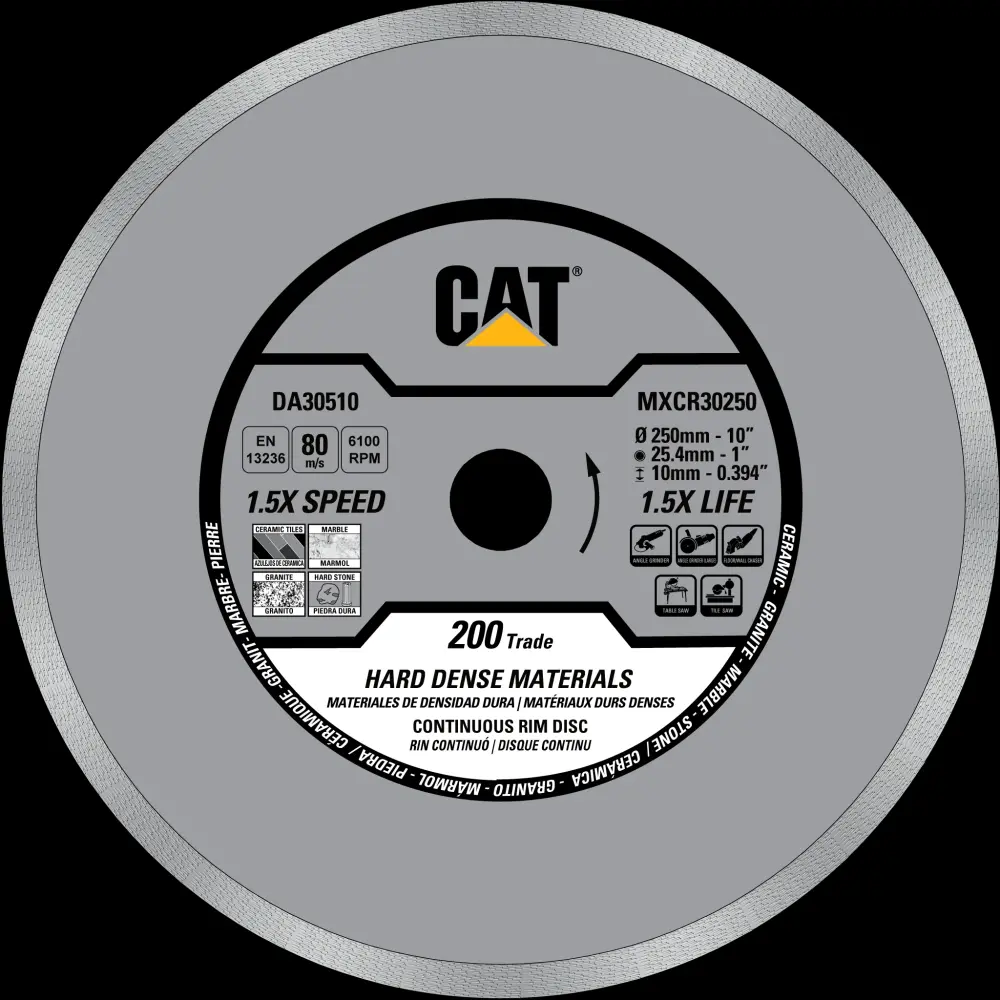 Cat® 200 Trade Continuous Rim Earthenware / Porcelain Tiles Diamond Blade 5" - 125mm