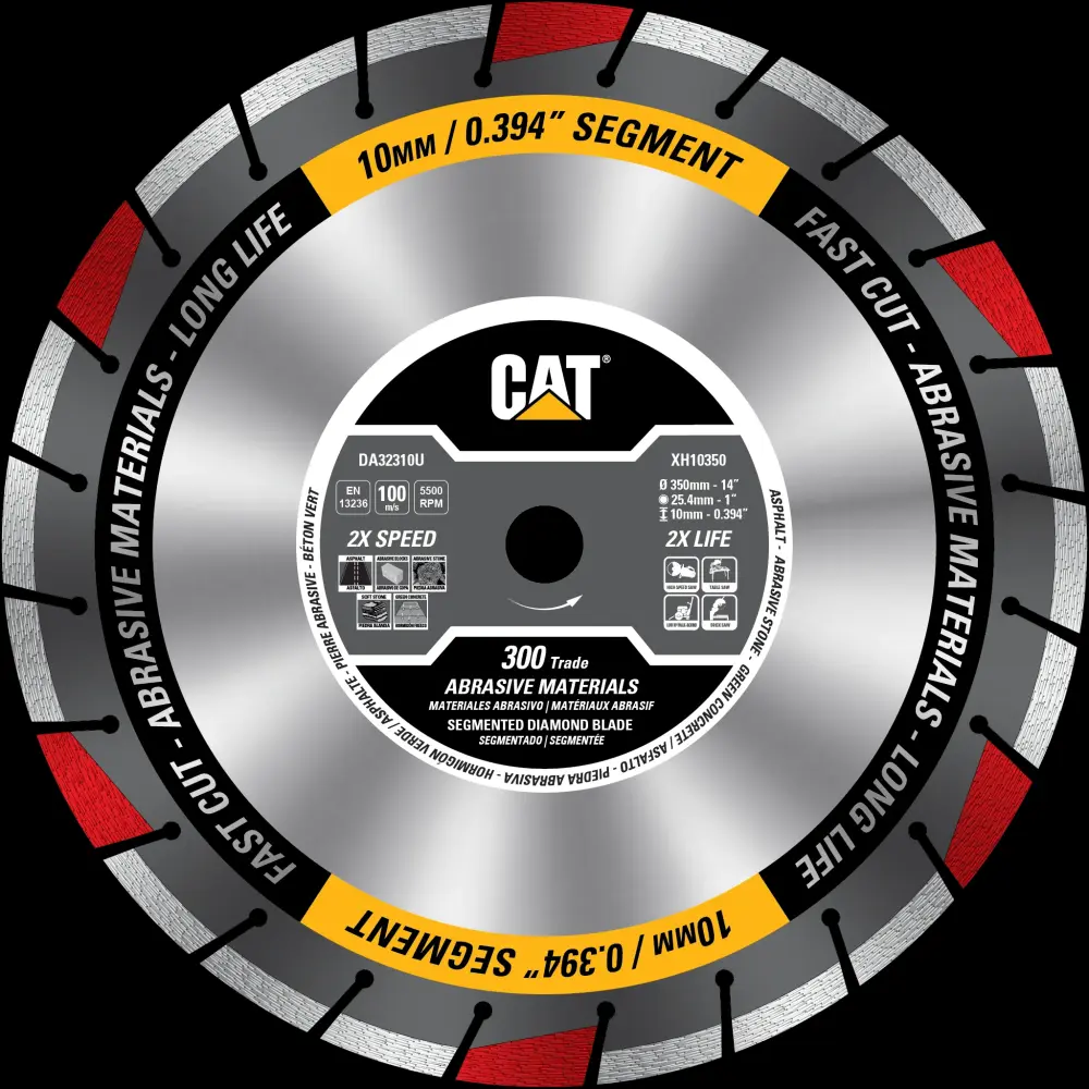 Cat® 300 Trade Segmented Abrasive Materials Diamond Blade 14" - 350mm