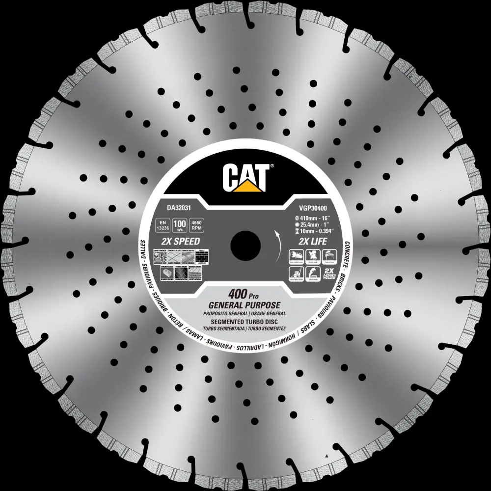 Cat® 400 Pro 10mm Laser Welded General Purpose Diamond Blade 14" - 350mm