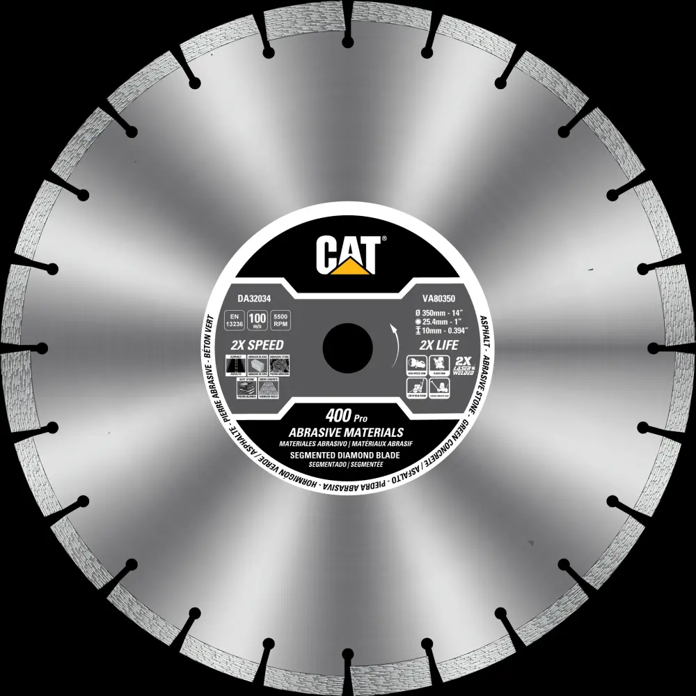 Cat® 400 Pro Laser Welded Slender Gullet Asphalt Diamond Blade 14" - 350mm
