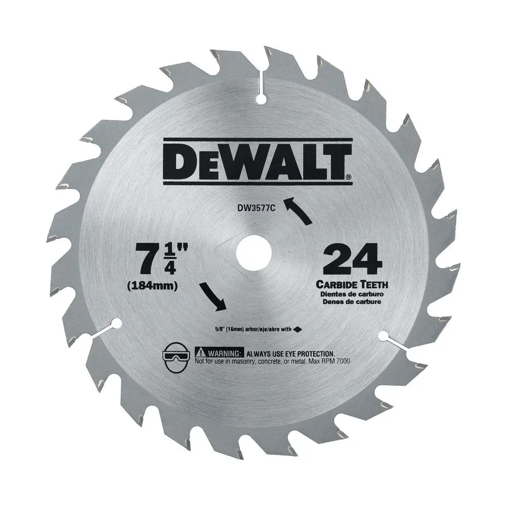 Circular Saw Blade 7-1/4", 24 Tooth