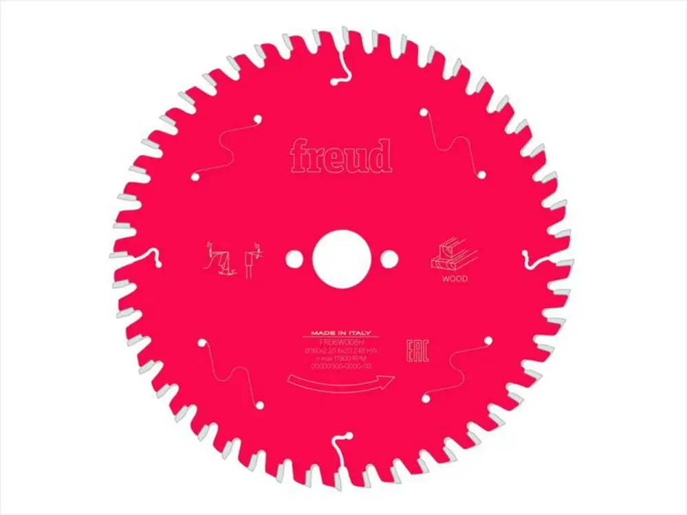 Freud Wood Circular Saw Blade 165 X 20 X 1.7/1.3Mm X 40T