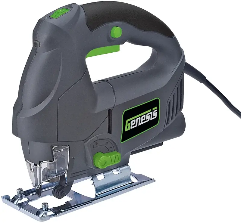 Genesis GJS500 Jig Saw, 5 , 1/4 Hardened, 3-3/16 Wood Cutting Capacity, 3/4 L Stroke, 0 to 3000 spm