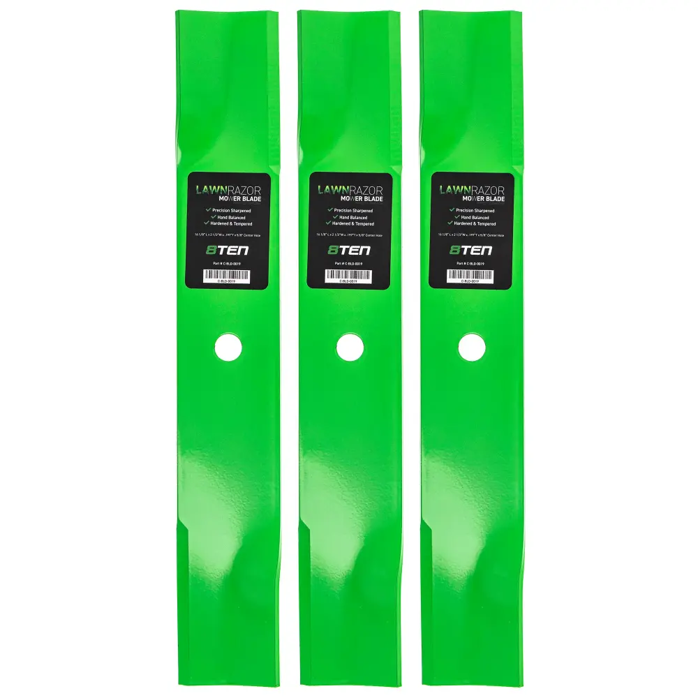 LawnRAZOR High Lift Blade Gravely Ariens Scag 1520843 20843 1520843S 04919100 05244100 GDU10230 | SET THREE