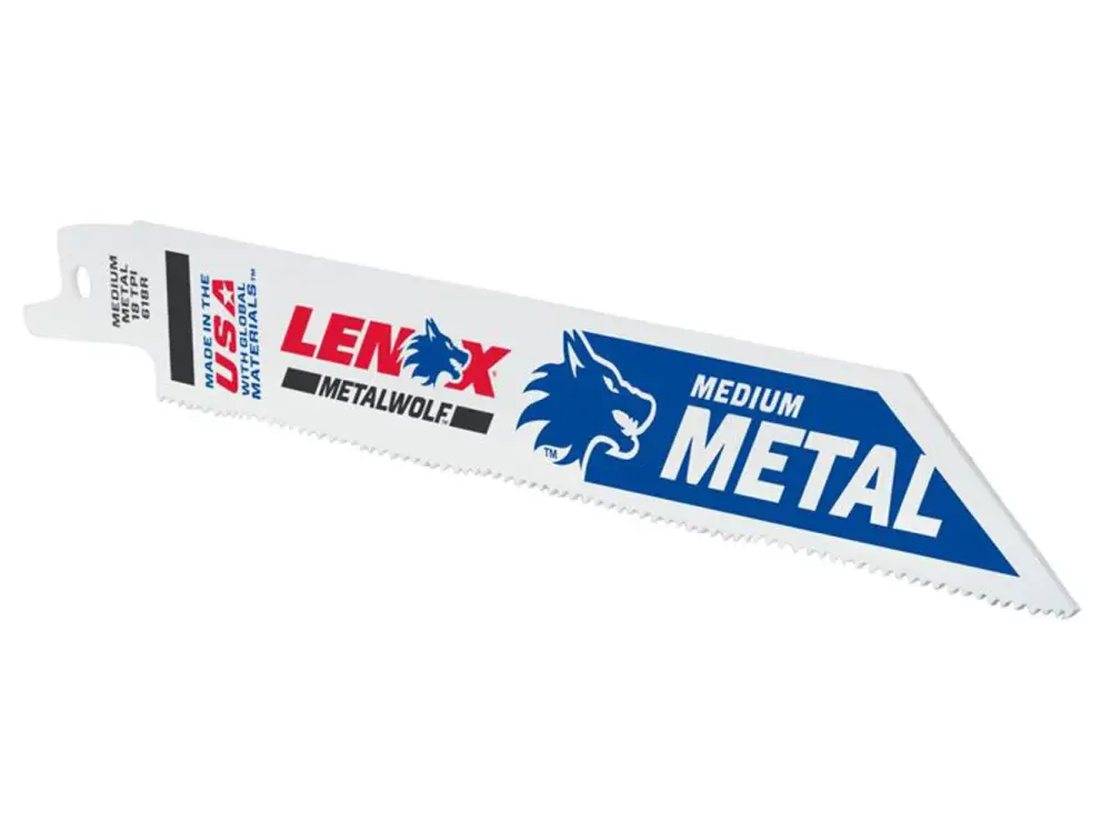 Lenox Metalwolf Wave Edge Reciprocating Saw Blade 152 X 19 X 0.9mm 10 Tpi (Pack 25)