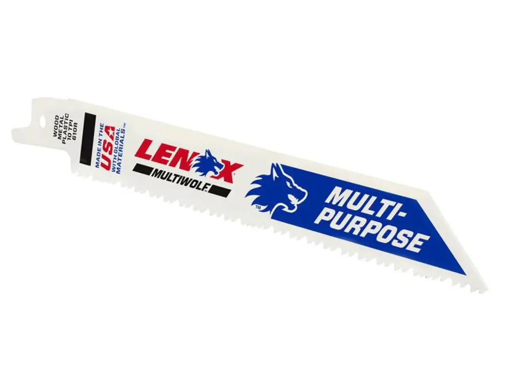 Lenox Multiwolf Wave Edge Reciprocating Saw Blade 152 X 19 X 0.9mm 10 Tpi (Pack 25)