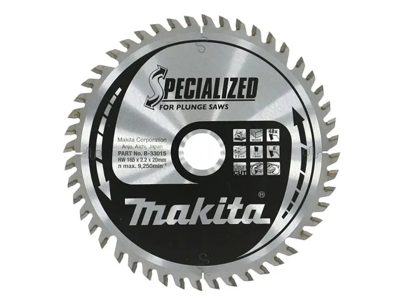 Makita B-33015 Specialized Plunge Saws Blade 165 x 20mm x 48T