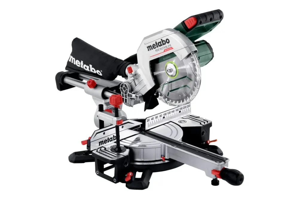 Metabo KGS 18 LTX BL 216, Brushless 8" Crosscut Mitre Saw, Body Only - 614216850