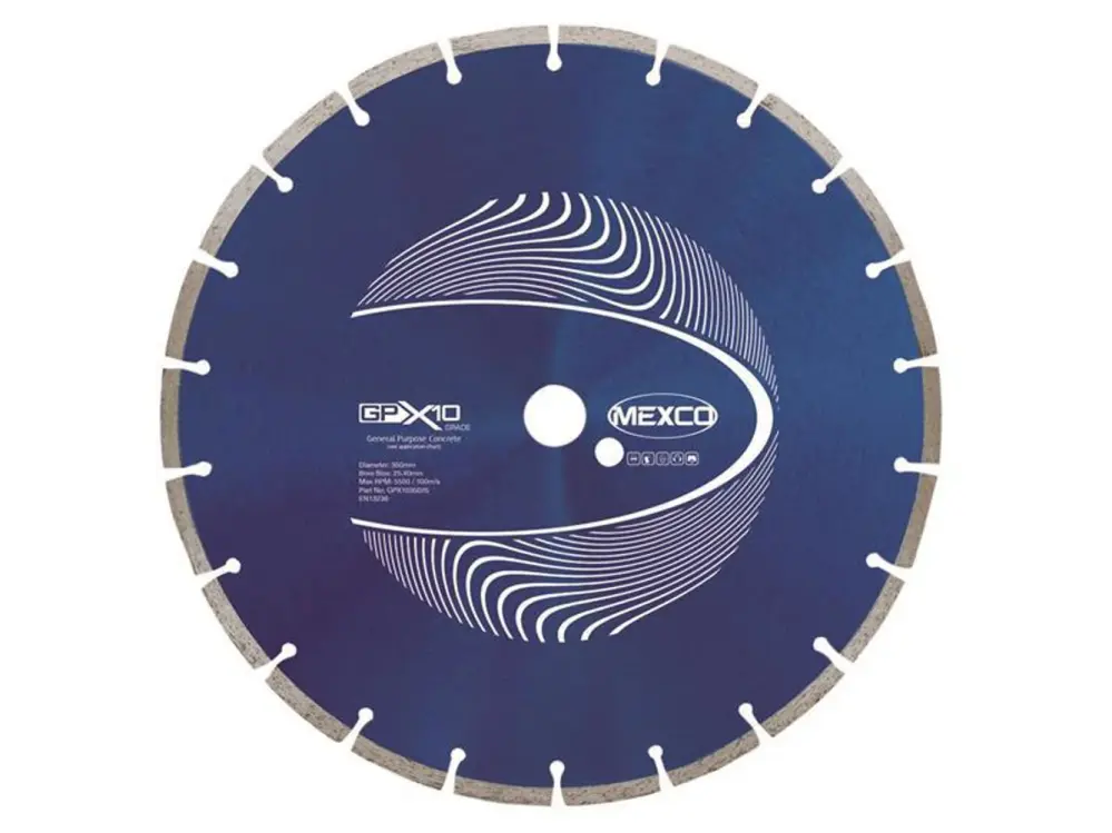 Mexco Gpx10 Concrete Diamond Blade 350 X 25.4Mm
