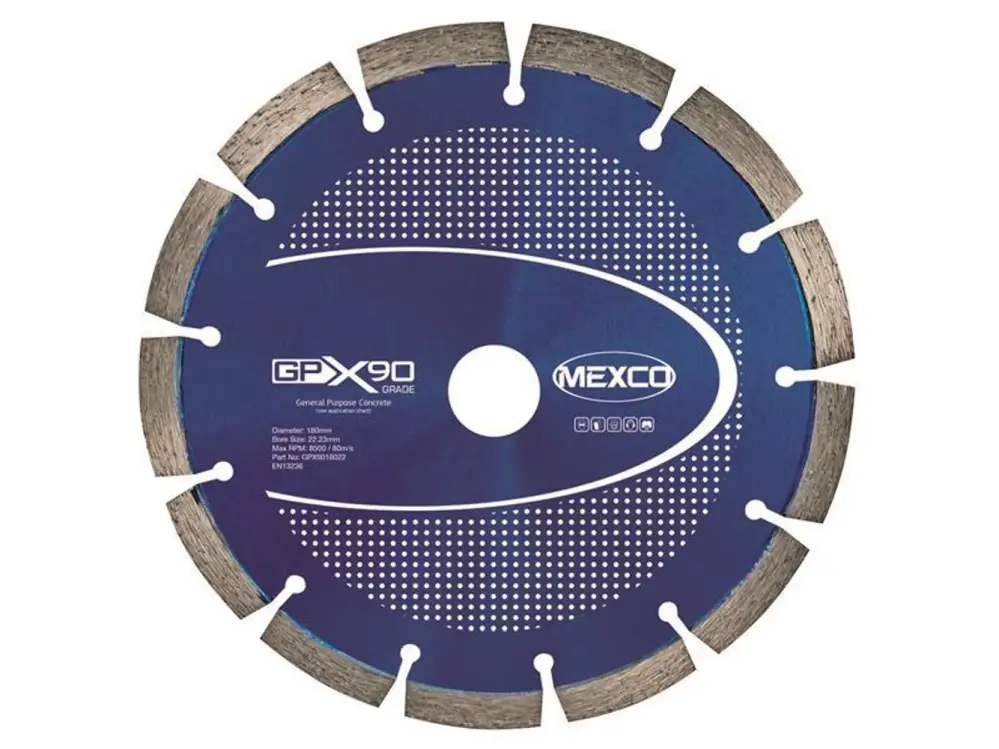 Mexco Gpx90 Concrete Diamond Blade 180 X 22Mm