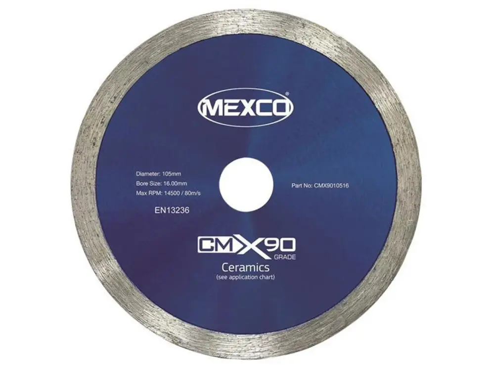 Mexco X90 Grade Stoneware Materials Diamond Blade 105 X 16Mm