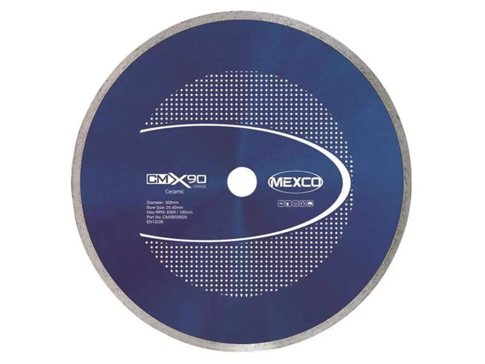 Mexco X90 Grade Stoneware Materials Diamond Blade 300 X 25.4Mm