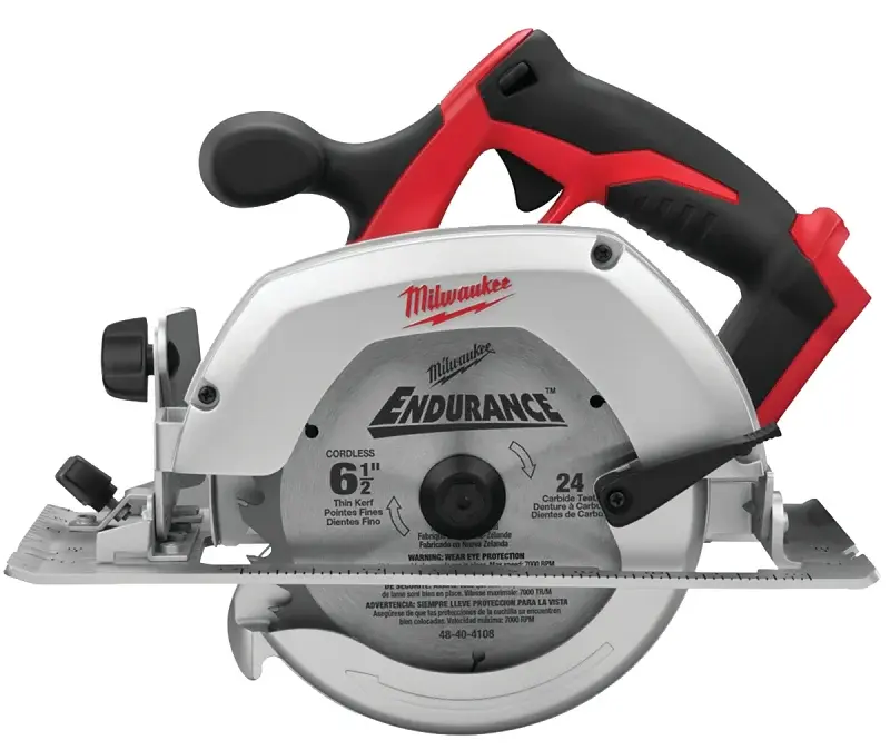 Milwaukee 2630-20 Circular Saw, Tool Only, 18 V, 2.8 Ah, 6-1/2 Dia Blade, 50 deg Bevel