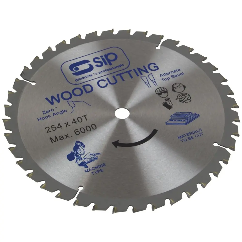 SIP 254mm x 25.4mm TCT 40T Circular Saw Blade - 06184