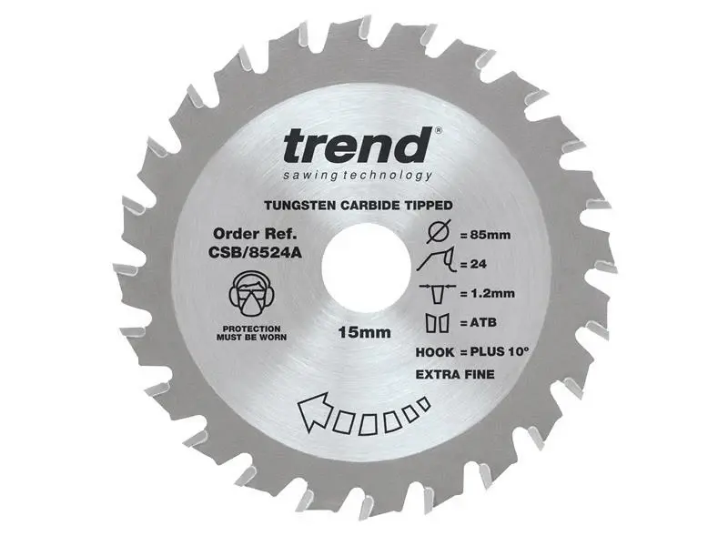 TREND CraftPro Tiny Saw Blade 85 x 15mm x 24T