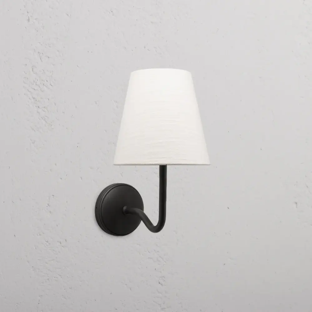 Malvern Medium Wall Light Alabaster Snow - Bronze
