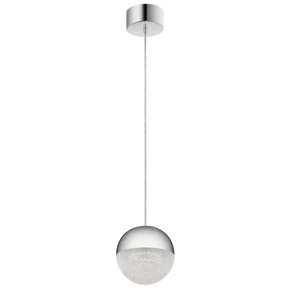 Moonlit LED Compact Pendant - Chrome Compatible Smart Home