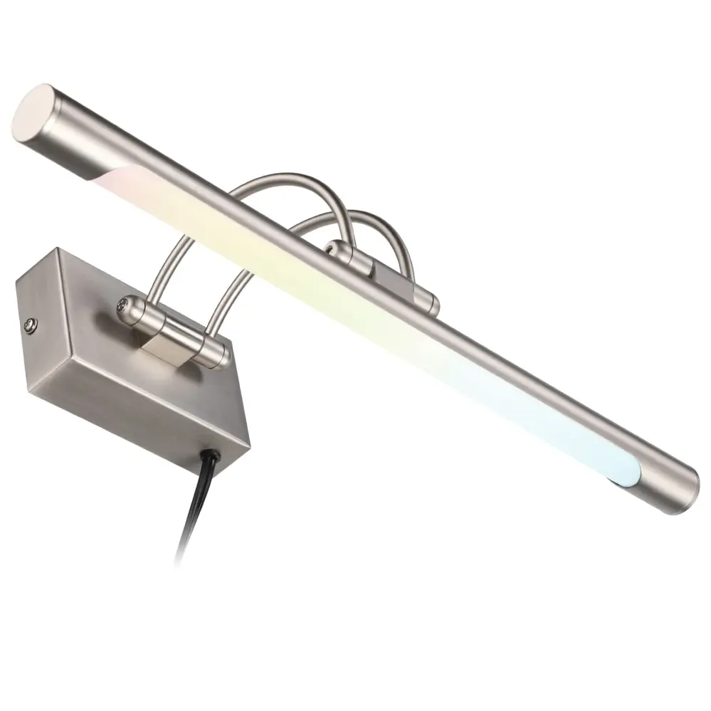 SignatureGlow+ Satin Nickel Picture Lights - Arc Arm - Tunable CCT