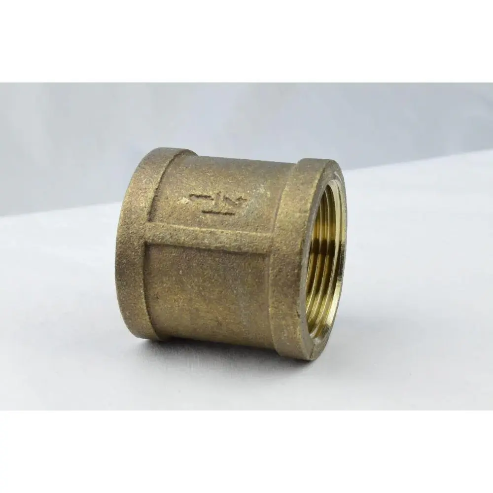 BRCP0100-NL Everflow 1" Female Pipe Thread Warm alloy Coupling - Cast Brass