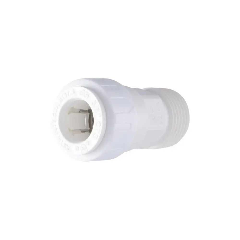 PSEI012024 RWC John Guest Speedfit Male Connector (NPT Thread), 1/2" CTS Pipe Size x 1/2" NPT
