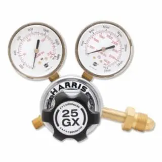 Harris 25Gx Single-Stage Medium/Heavy-Duty Regulator, Cga 580, Argon, Helium, Nitrogen, Quantity: 1 piece, 3000540
