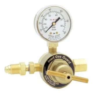 Harris 301 Inert Gas Guard Regulators, Argon, Carbon Dioxide, 0 - 80 Scfh, 4,000 Psig, Quantity: 1 piece, 3000328