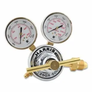 Harris Master-Grade 25Gx Single-Stage Medium/Heavy-Duty Hvac Purging Regulator, 580, Argon, Helium, Nitrogen, Quantity: 1 ...