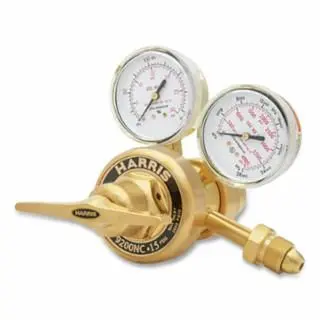 Harris Model 9200 Heavy-Duty Regulator, Argon/Helium/Nitrogen, 0 To 200 Psig, 3000 Psig Inlet, Cga 580, Quantity: 1 piece,...