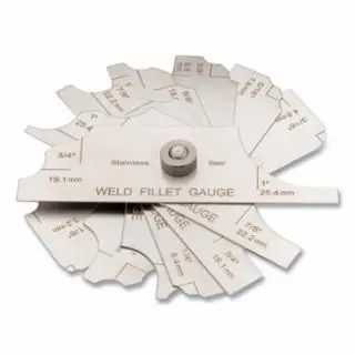 Harris Tool-Free Welding Fillet Gauge Set, 1/8 To 1 , Stainless Steel, Quantity: 1 piece, 4301278