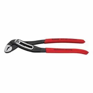Knipex Alligator Pliers, 10 OAL, V-Jaws, 9 Adjustments, Serrated, 8801250
