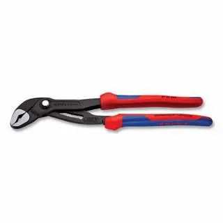 Knipex Cobra Water Pump Plier, 12 OAL, 30 Adjustments, V Jaw, Heavy-Duty Ergonomic Handle, 8702300